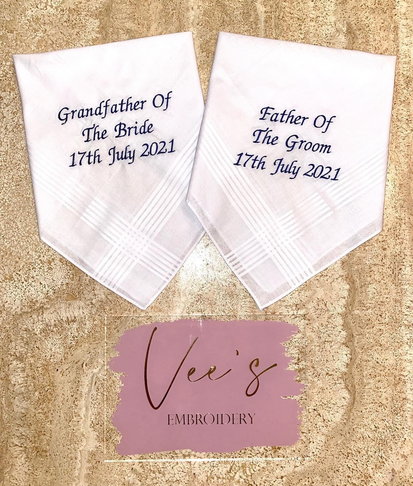 Personalised Wedding Handkerchief