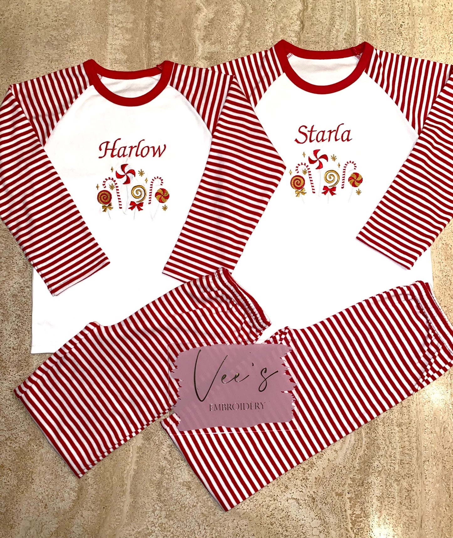 Lollipop & Candy Cane - Christmas Pyjamas