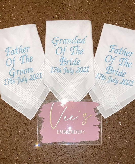 Personalised Wedding Handkerchief