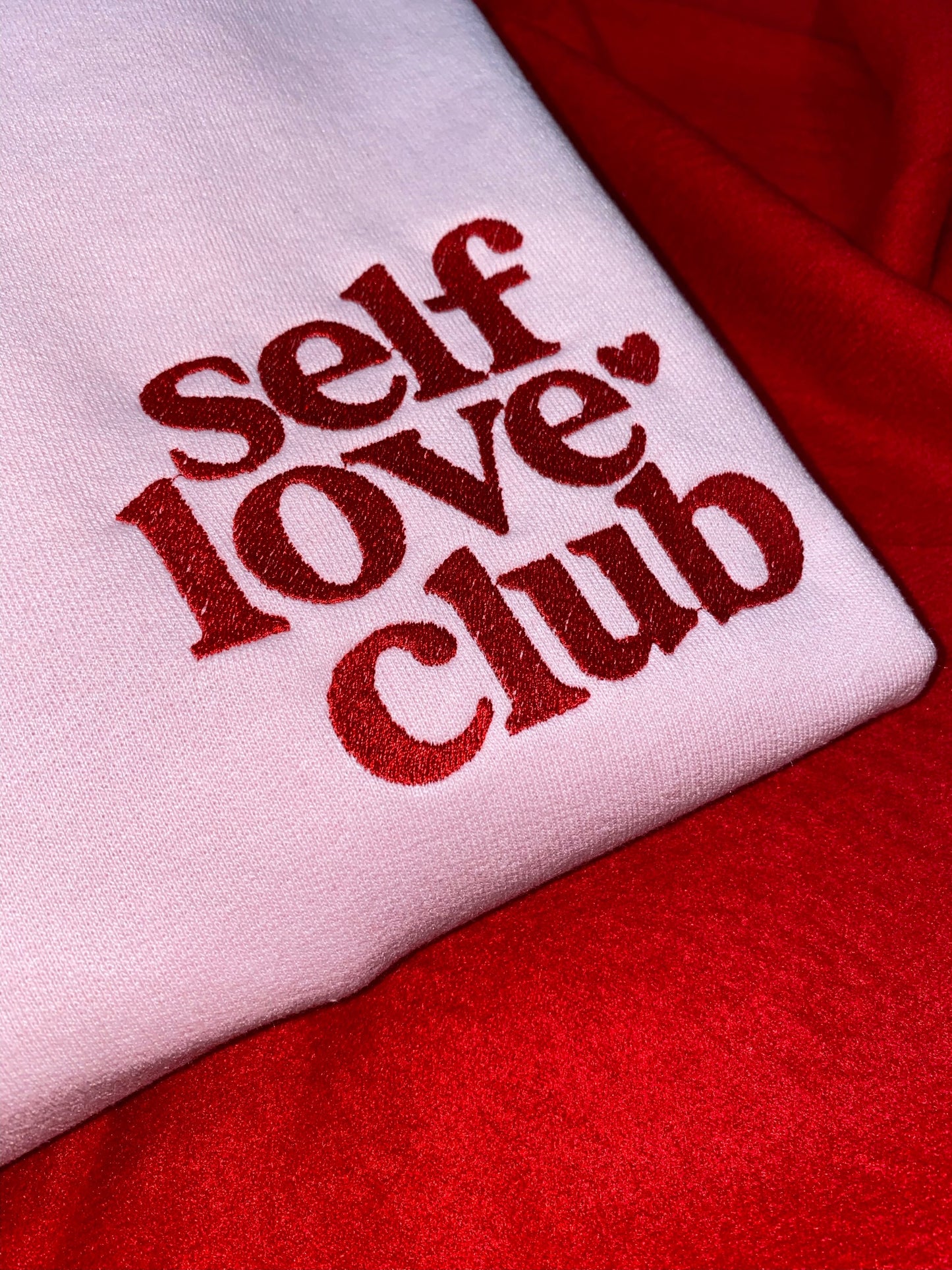 Self Love Club Embroidered Sweatshirt