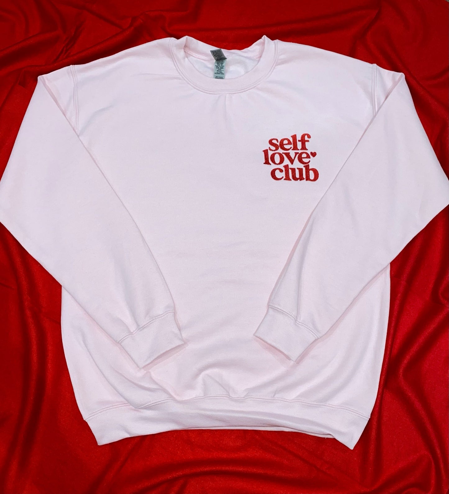 Self Love Club Embroidered Sweatshirt