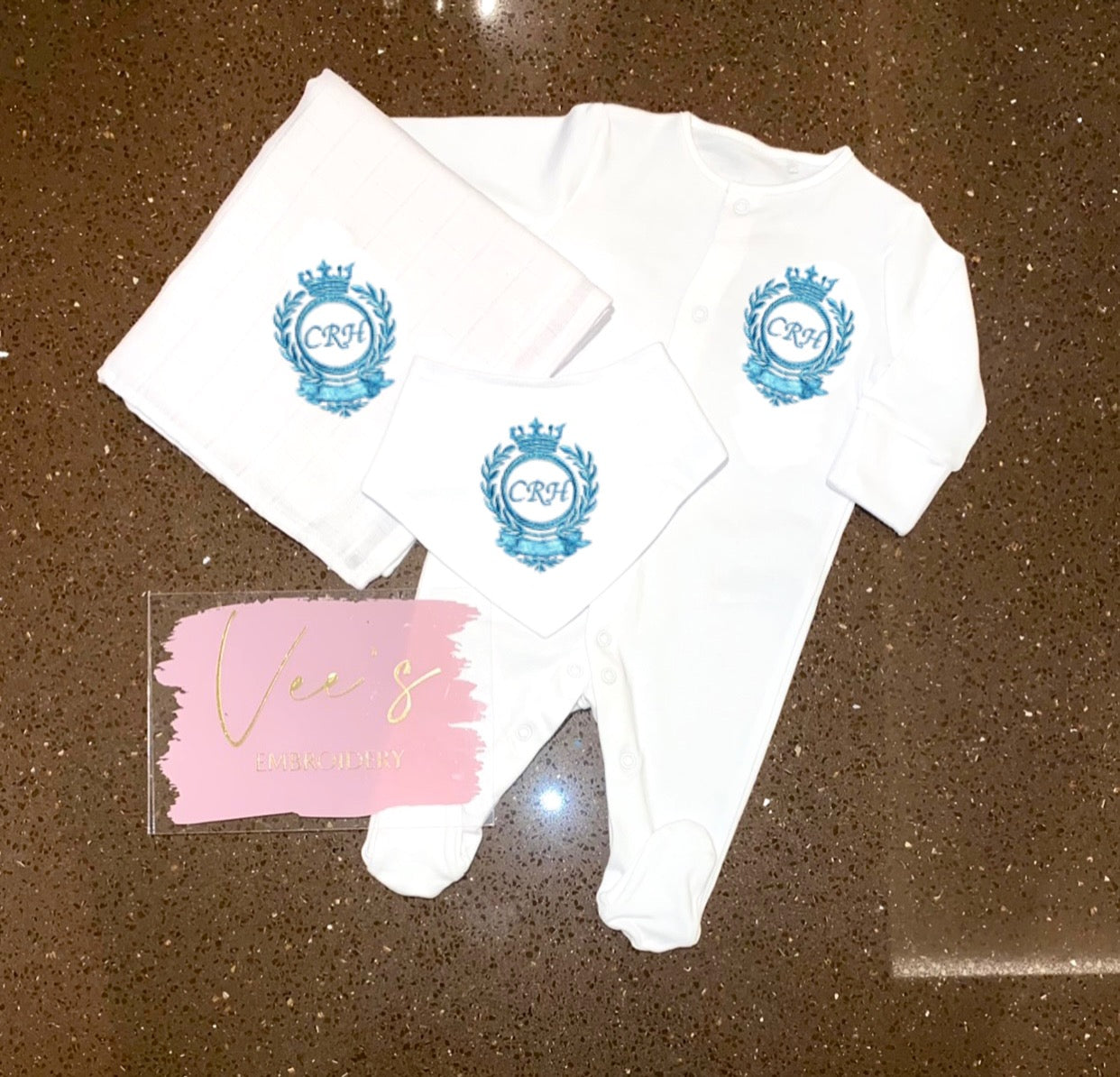 Crown Crest Baby Grow Set